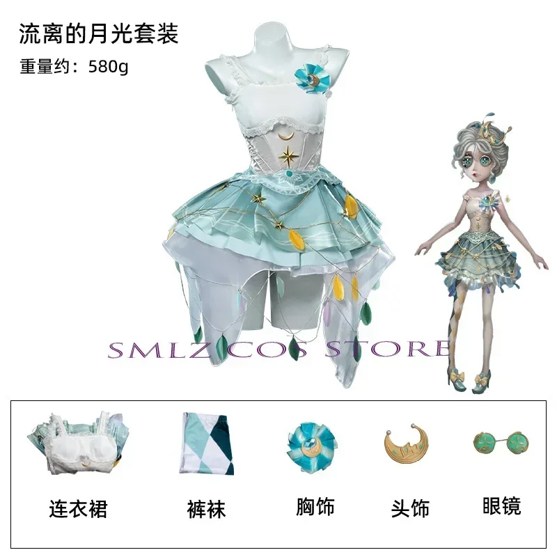 Margaretha Zelle Cosplay Gioco Identity V Costume da ballerina femminile Splendido vestito Lolita Calzini Occhiali Festa Dolce uniforme per ragazza