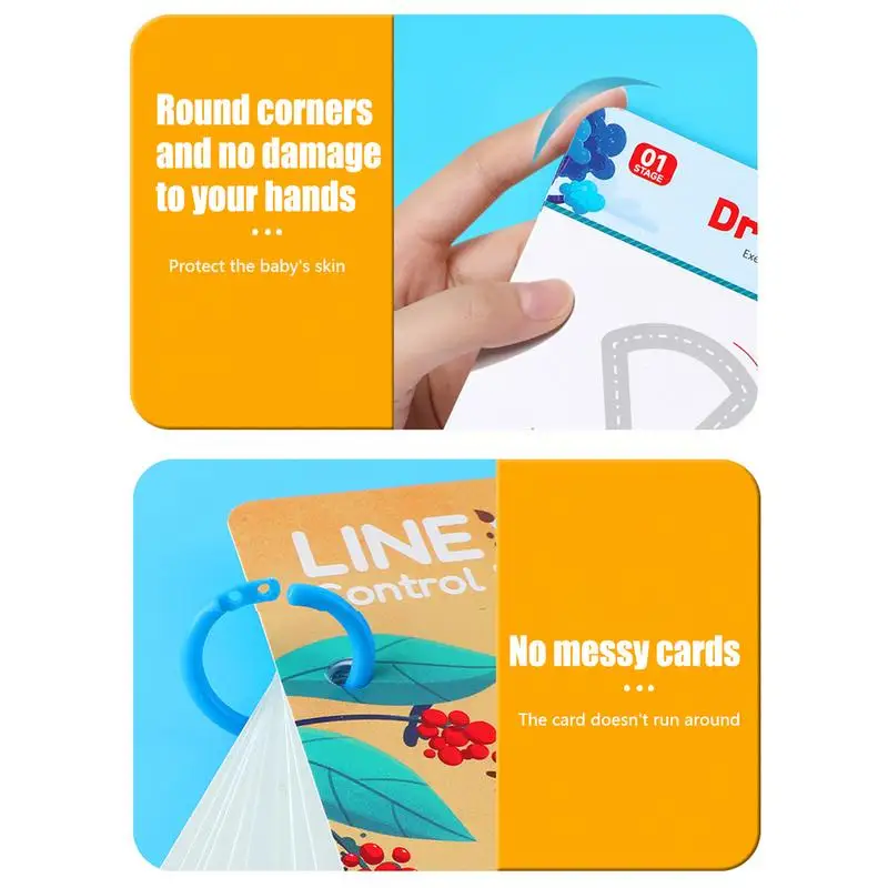 Picture 6: Scribble Training Cards Handwriting Skill Training Cards Reusable Writing Learning Book Interactive Handwriting Practice For