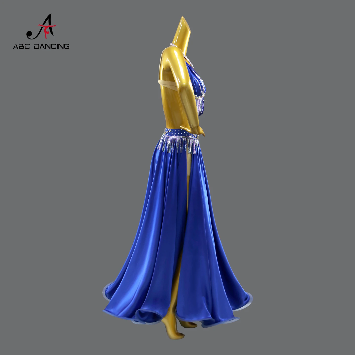 Traje de Danza del Vientre para Práctica, Vestido de Noche para Bailarinas, Disfraz de Carnaval, Falda para Actuación en Escenario, Traje de Danza para Niñas