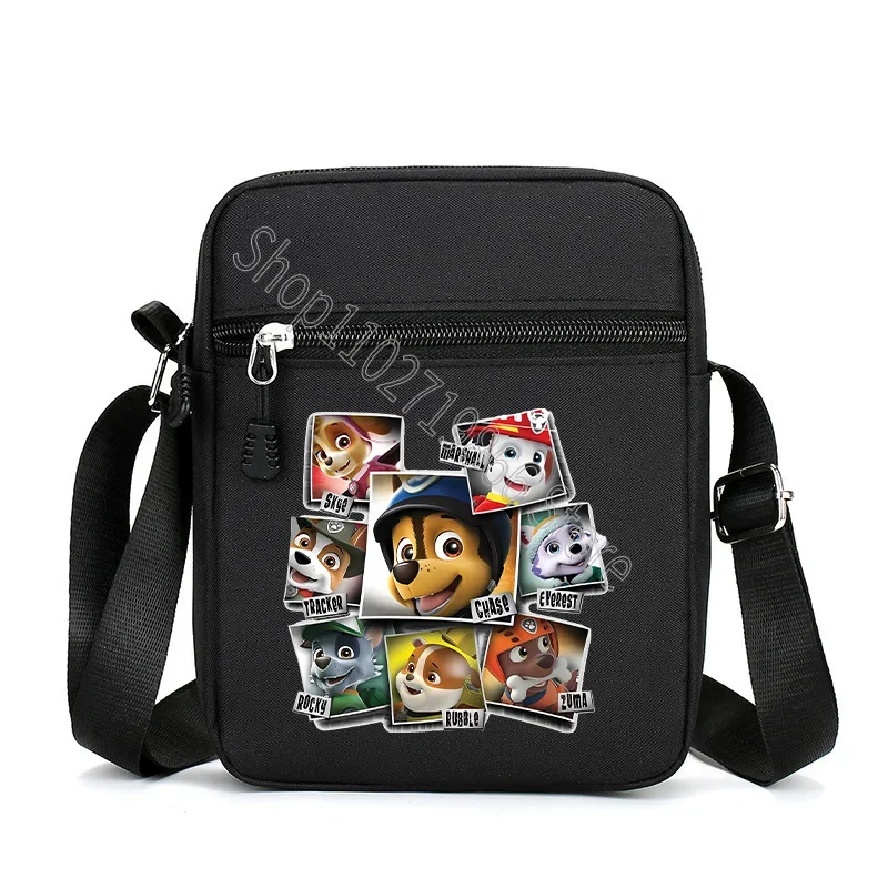 Paw Patrol Boys Shoulder Bags Men Crossbody Bag Cartoon Anime Graphic Print Portable Large Capacity Handbags Birthday Party Gift