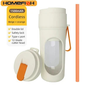 12 شفرات خلاط كهربائي محمول 350 مل خلاطات عصارة فواكه USB قابلة لإعادة الشحن عصارة كأس عصارة الشركة المصنعة أفضل 10 مبيعات لعصير الضغط البارد - رقم 5