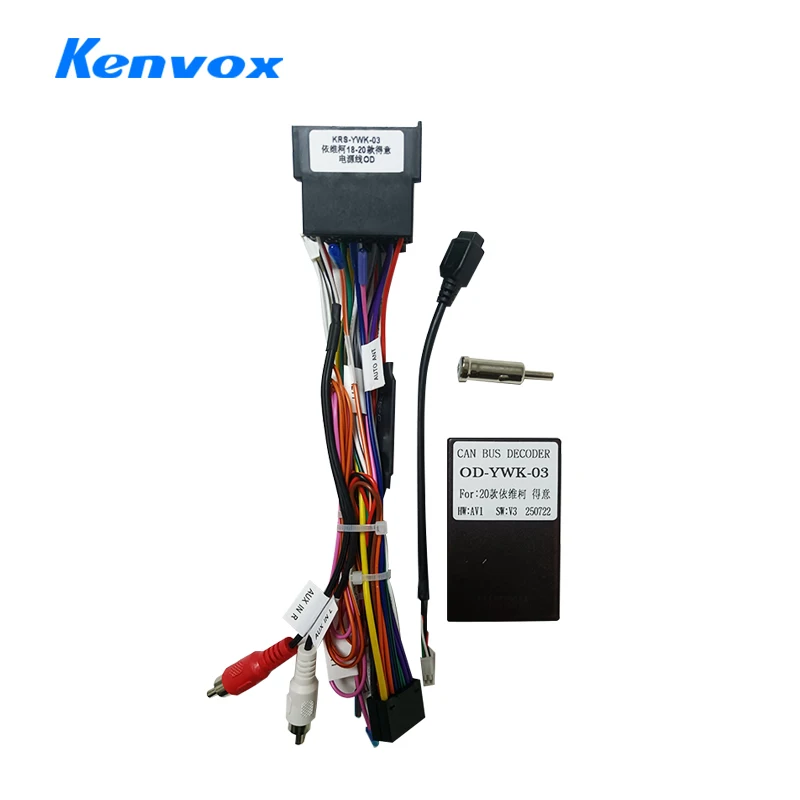 كينوكس راديو السيارة كابل Canbus صندوق محول مع الأسلاك تسخير ل ايفيكو ديلي برونتي KLEN 18-20 #1