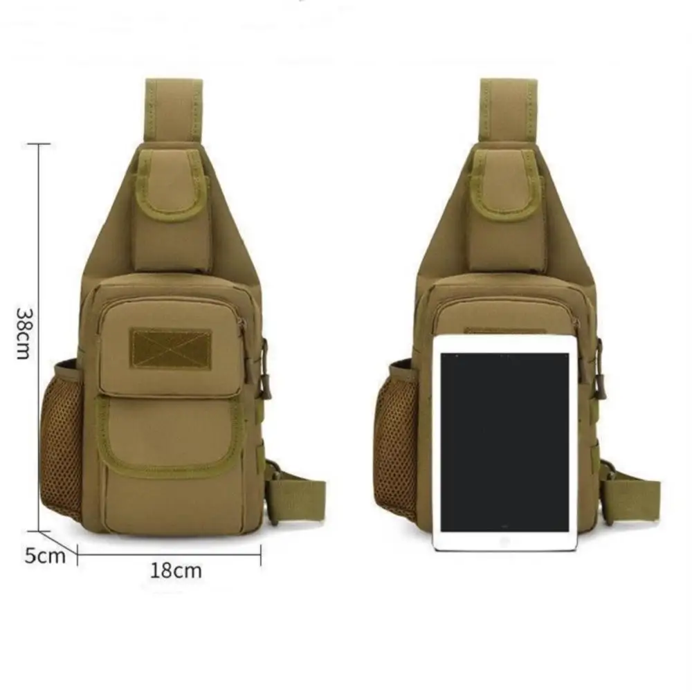 ISKYBOB-Bolso de hombro táctico para hombre, mochila militar de nailon para caza al aire libre, Camping, pesca, senderismo