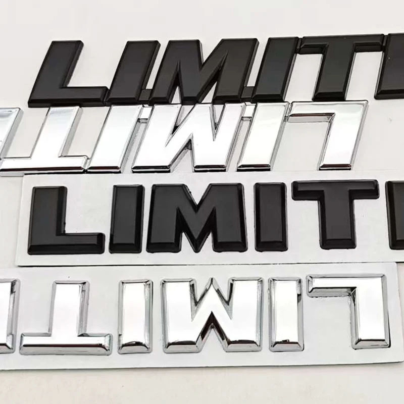 3D Metal Car Letters Logo LIMITED Rear Trunk Badge Sticker Emblem For JEEP Grand Cherokee Overland Compass Wrangler Accessories view 5