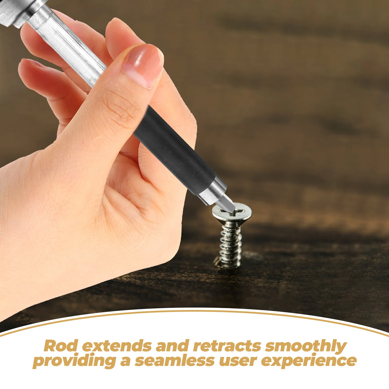 

3Pcs Retractable Magnetic Screwdriver Bit Holder Connection Rod Adapter Extension Rod Drill Tool Magnetic Bit Holder