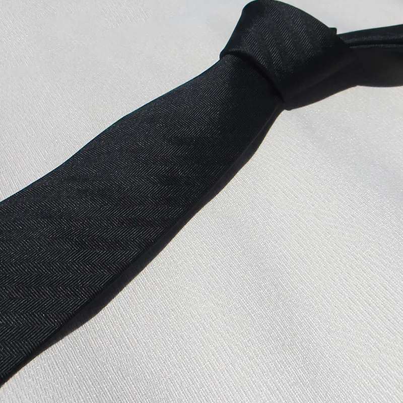 ربطات عنق رجال الأعمال باللون الأسود 100% ربطة عنق حريرية حقيقية عالية الجودة موضة ربطات العنق الرسمية لحفلات الزفاف طويلة كاجوال Cravate #5