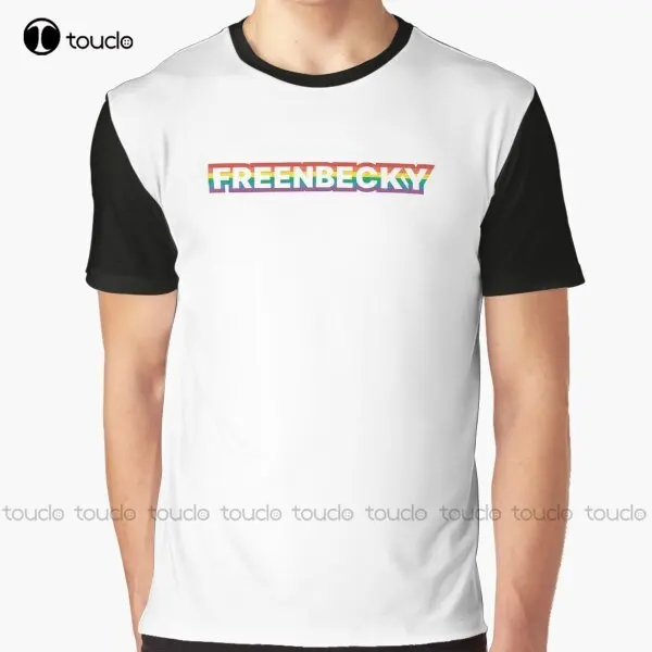 Freenbecky Rainbow Pride | Beckfreen Graphic T-Shirt Custom Aldult Teen Unisex Digital Printing Tee Shirts Christmas Gift Xs-5Xl