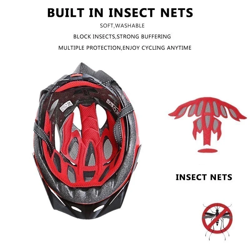 Bikeboy Men and Women Adults MTB Moutain Bike Cycling Helmet Bicycle Helmet Ultralight Protective Gear Head Protection Bikes view 6