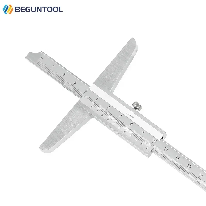 Calibro di profondità Calibro a corsoio 0-150-200-300mm Strumento di misurazione Calibri in acciaio Strumenti di misurazione della profondità Calibro a corsoio digitale di profondità