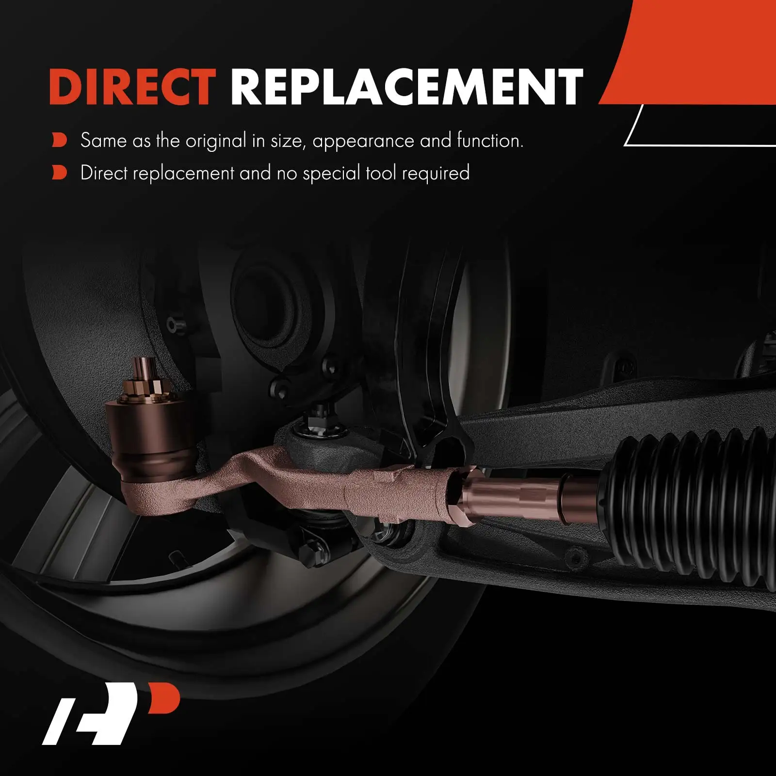A-Premium Front Left Inner Steering Tie Rod End for Ford E-150 2007