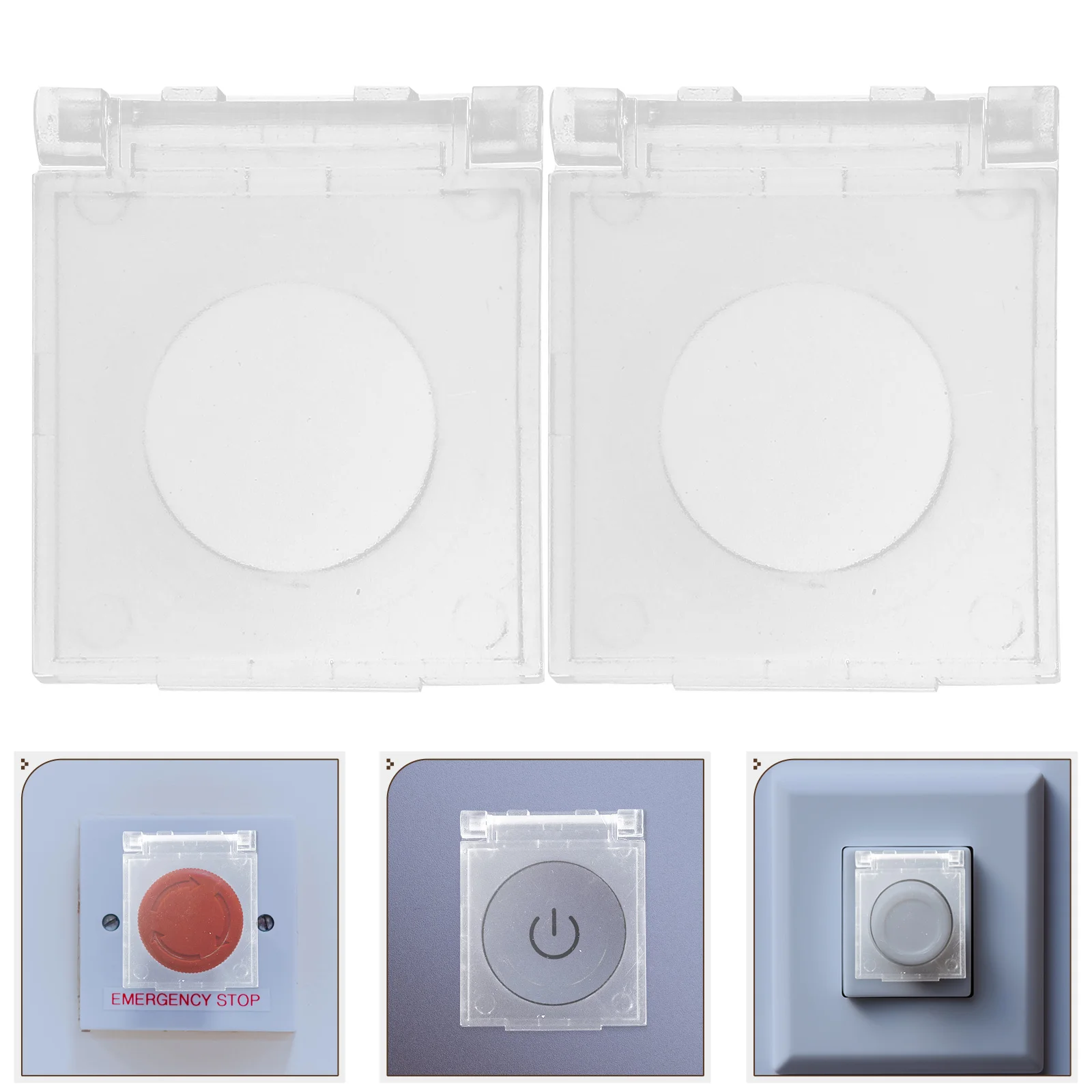 

2Pcs Switch Cover Protector 16mm Power Button Accidental Touch Lock for Rhinestone Painting Light Pad Switch Safety Cover