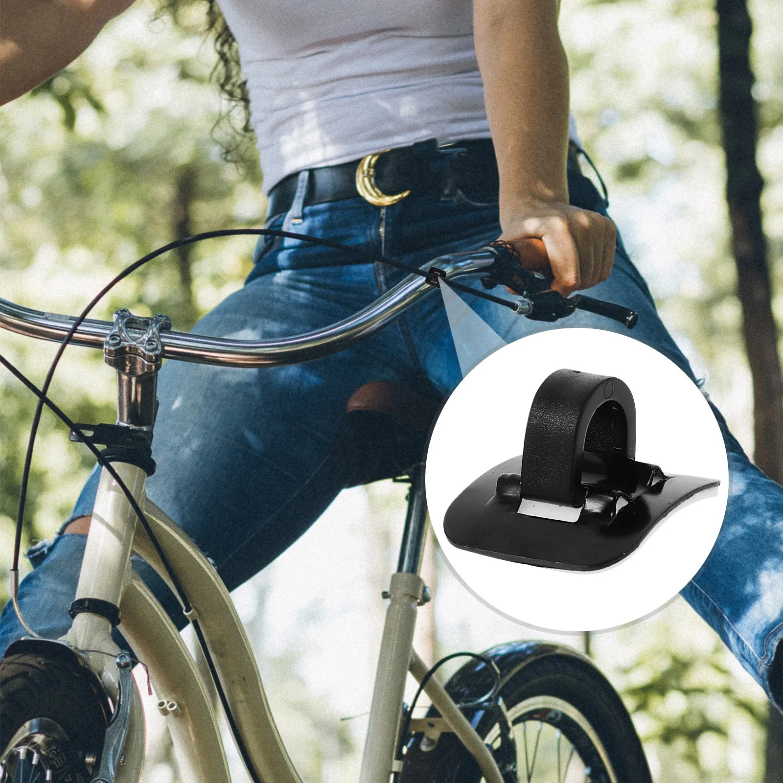 

8Sets Derailleur Cable Clamp Alloy Cable Buckle Adhesive Seat Bike Shifter Tube Guide Brake Clamp C Clip Brake C Clip