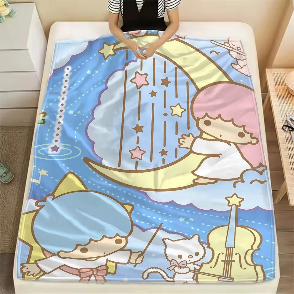 Sanrio Little Twin Stars Home Luxury Blanket Bed Blankets and Throws Dandys World Kpop Demon Hunter Plaid Blankets for Winter