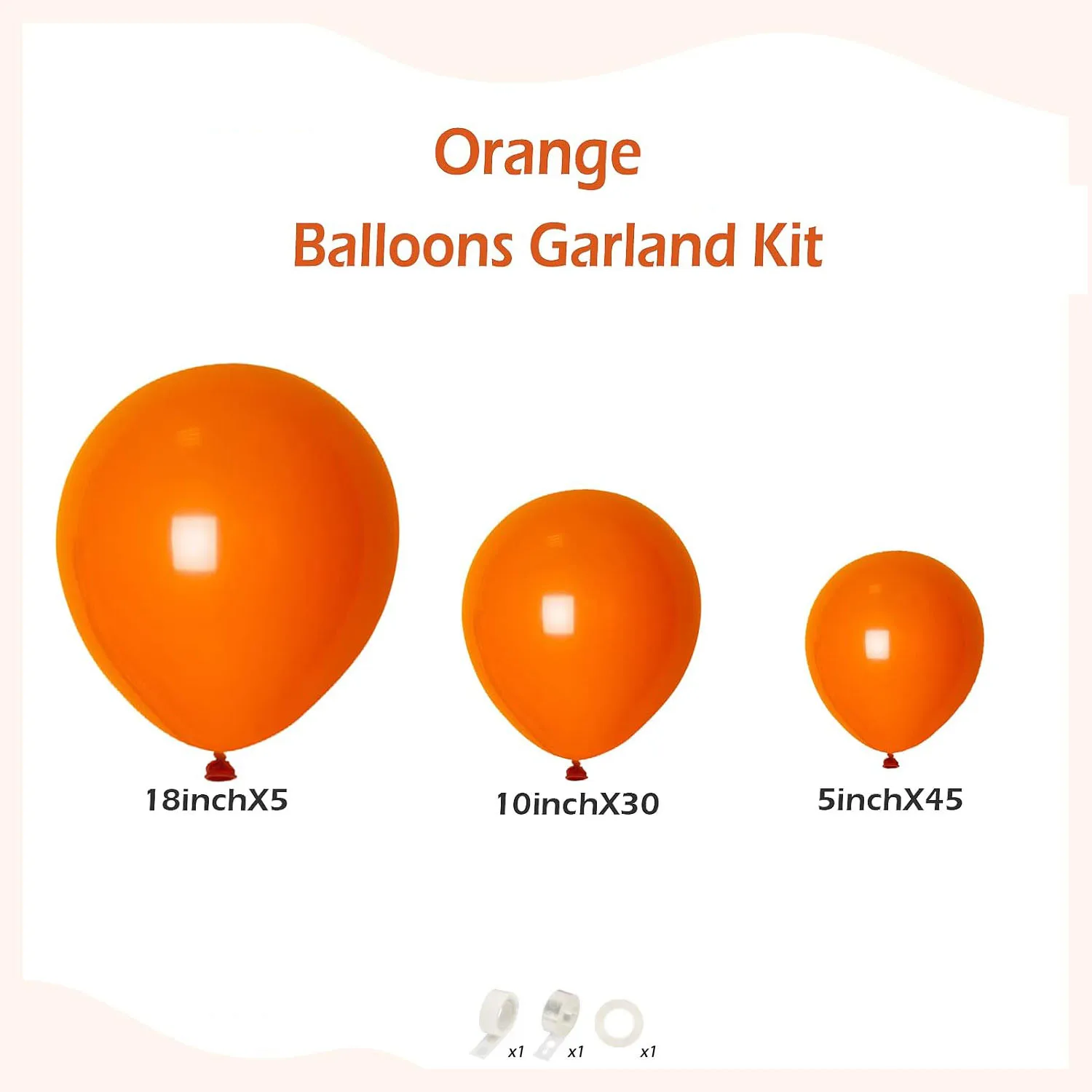 83Pcs Orange Balloons Garland Arch Kit for Birthday Graduation Bridal Baby Shower Halloween Christmas Wedding Party Decorations