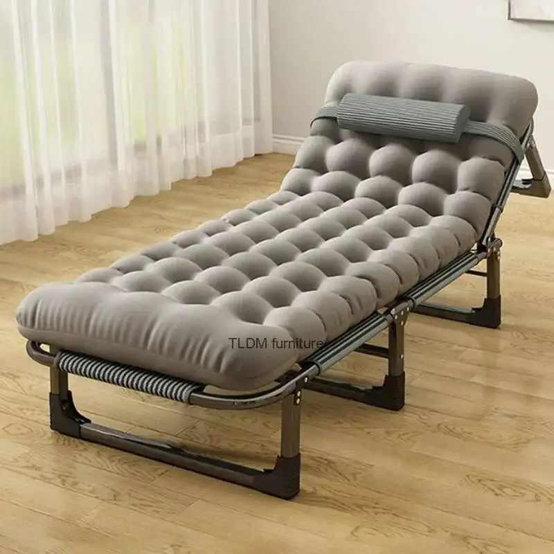 Metal Modern Foldable Bed Patio Multifunctional Nordic Adults Cheap Bed Frame Floor Day Cama Dobravel Portatil Home Furniture