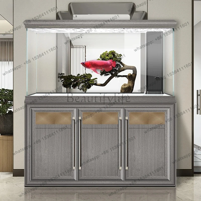 Fish Tank Living Room Home Use Huayun Series Ultra Clear Glass Goldfish Tank Aquarium