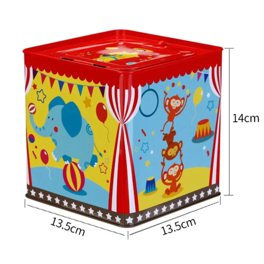 Con musica Giocattolo musicale per bambini Educazione precoce in metallo Carillon classico Cartone animato Montessori Jack nella scatola Regalo divertente per bambini