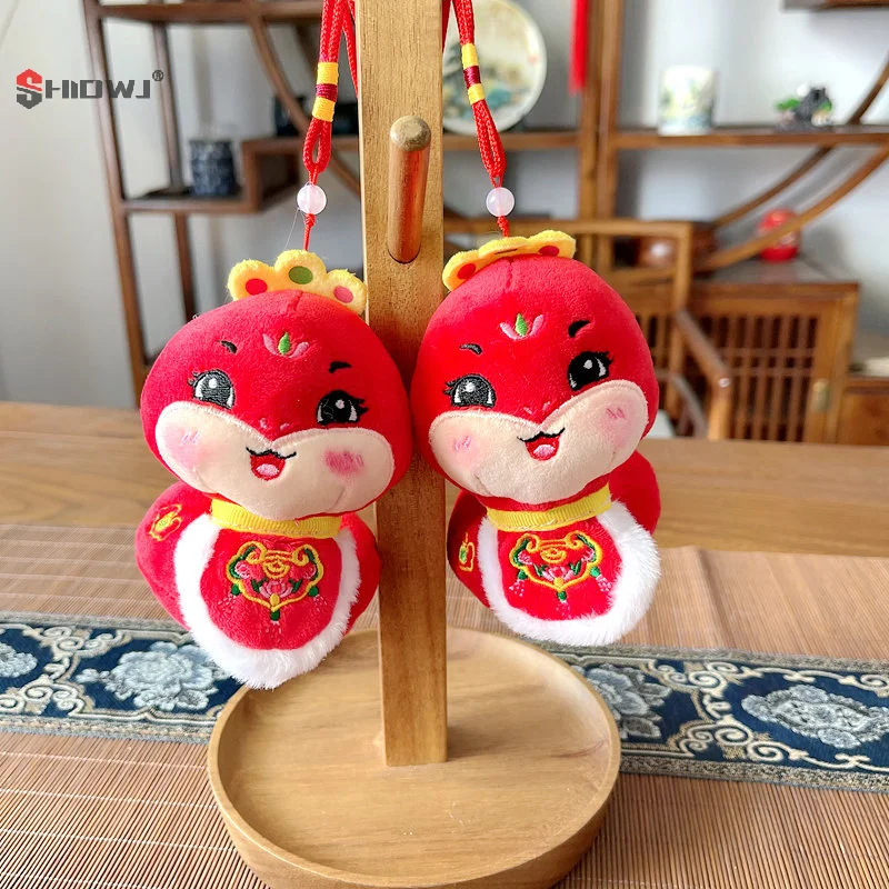 2025 Chinese Zodiac Plush Toy Snake Year Mascot Stuffed Pendant Spring Festival Hanging Decoration New Years Gifts