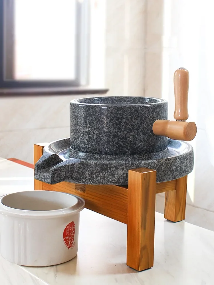 Contact Us Black Marble Granite Small Stone Mill Plate Vintage Soybean Milk Grinder Coffee Machine Old-fashioned abrader