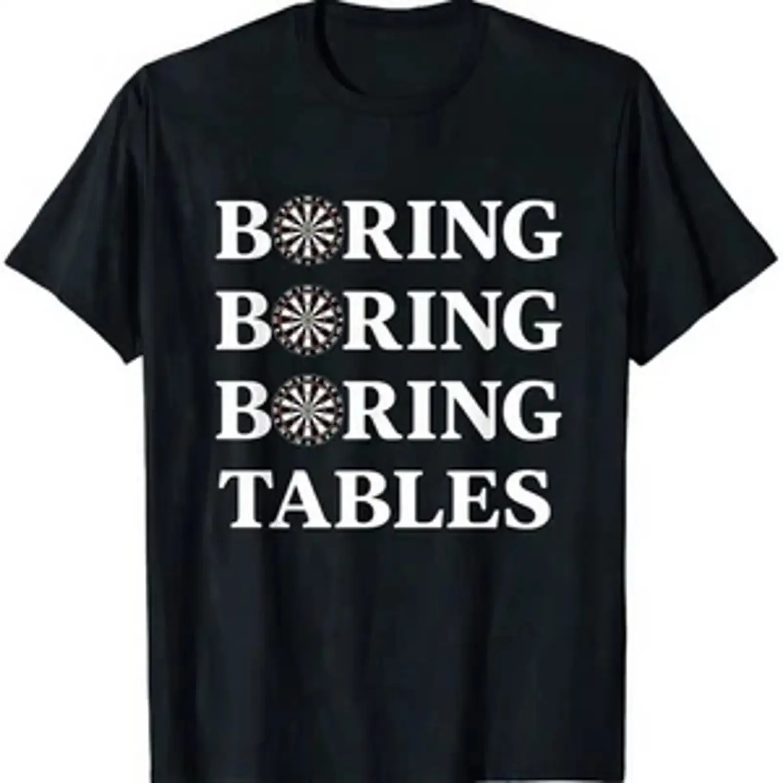 Boring tables darts funny bar game humor T shirt vintage Washed Unisex Versatile fashion streetwear designer clothes