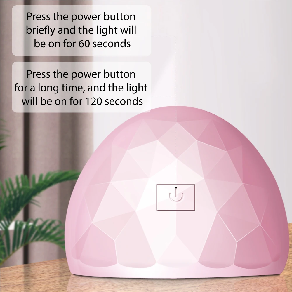 YIKOOLIN USB 54W UV/LED Nail Curing Lamp For Curing Gel LED Nail Phototherapy Machine for Home Salon Small Size 2 Timer Setting