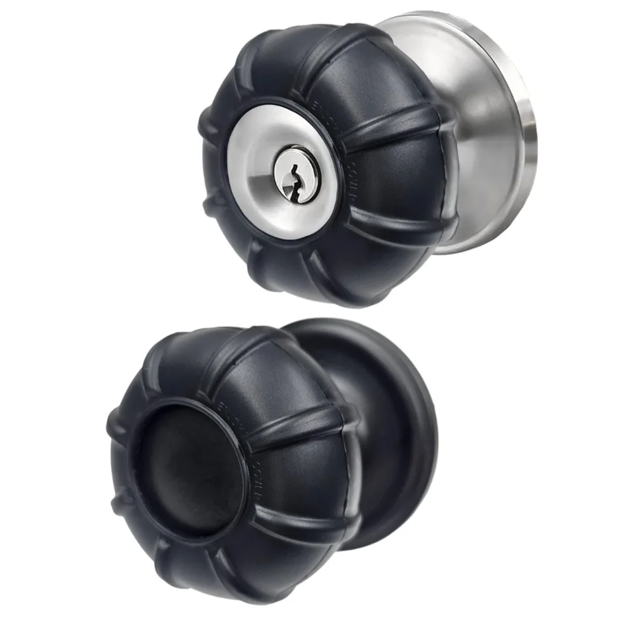 

2 Pack Upgraded Ergonomic Design Door Knob Cover Grips, Non-Slip, Arthritis and Senior Living Aids, Universal Size-Black