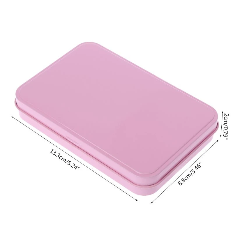 Pink  for Case Small Metal Storage Box For Currency Money Candy for Key