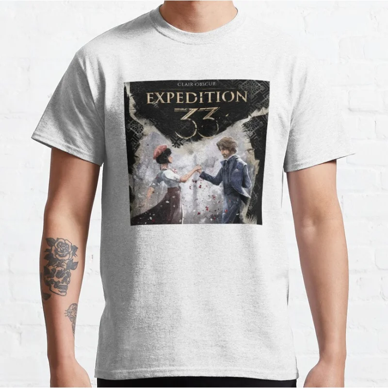 Expedition33 Clair Obscur Expedition 33 Dark Fantasy video game T-shirt Gift for Gamer Large size Adult Tops S-6XL - Image 4