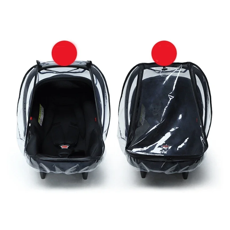 Детское автомобильное сиденье, дождевик из пищевого ПВХ, защита от погоды для детской коляски, водонепроницаемая ветрозащитная дышащая ткань, для новорожденных