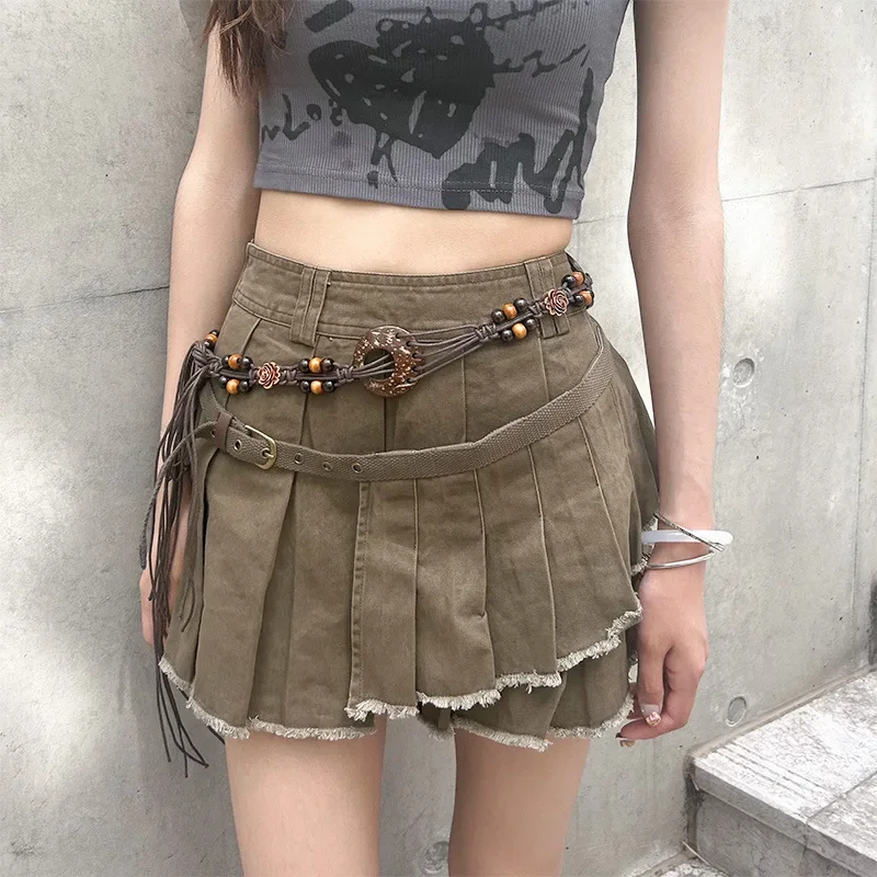 

Женская поясная цепочка с кисточками и юбкой Advanced Feeling, новинка 2024, аксессуары на талию в национальном стиле, ремень в богемном стиле