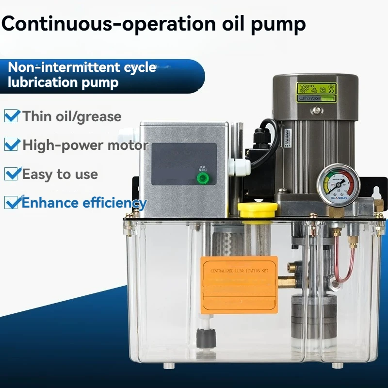 Continuous Running Oil Pump, Non-stop Circulating Lubrication Pump for Bearing Cooling & Oil Replenish, Long-time Operation Unit