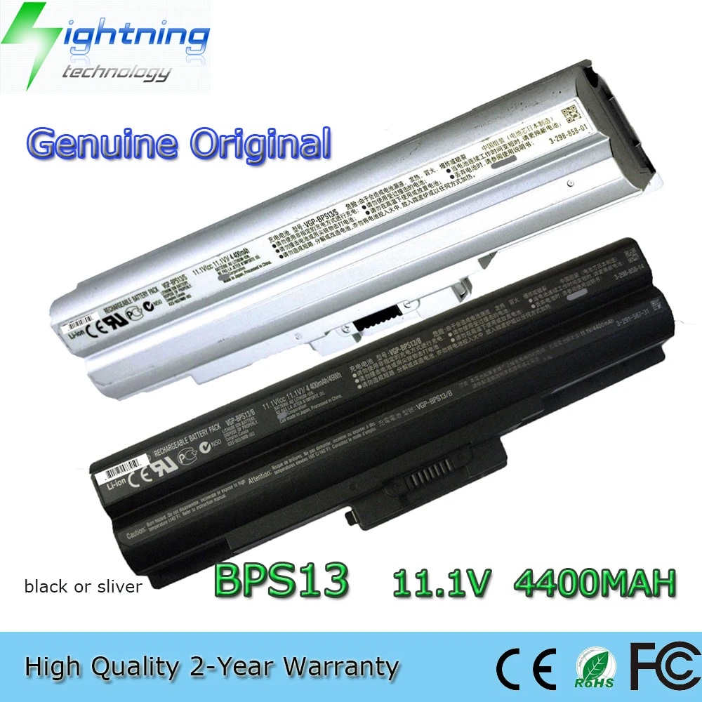 Brand New Genuine Original VGP-BPS13 11.1V 4400mAh Laptop Battery for Sony Vaio VGP-BPS13B/Q VGP-BPS21 VGP-BPS21A VGP-BPS21B