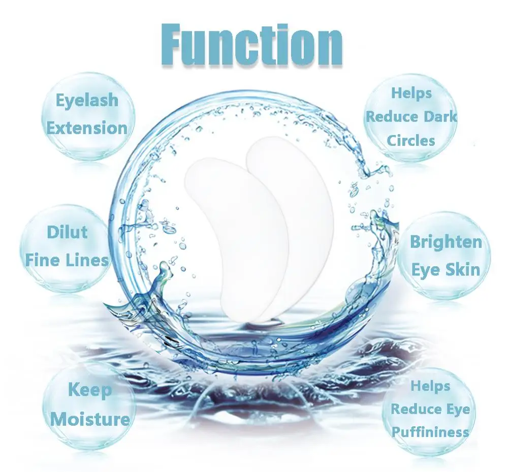 50/100 Pairs Patches for Building Hydrogel EyePads Eyelash Extension Paper Stickers Lint Free Under Eye Pads Makeup Supplies