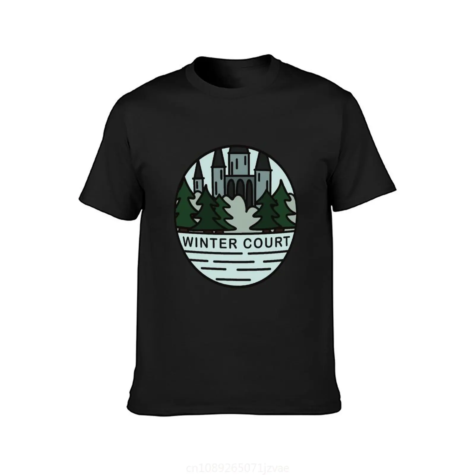 Winter Court - Castle T-shirt customizeds vintage Aesthetic clothing cute tops mens funny t shirts