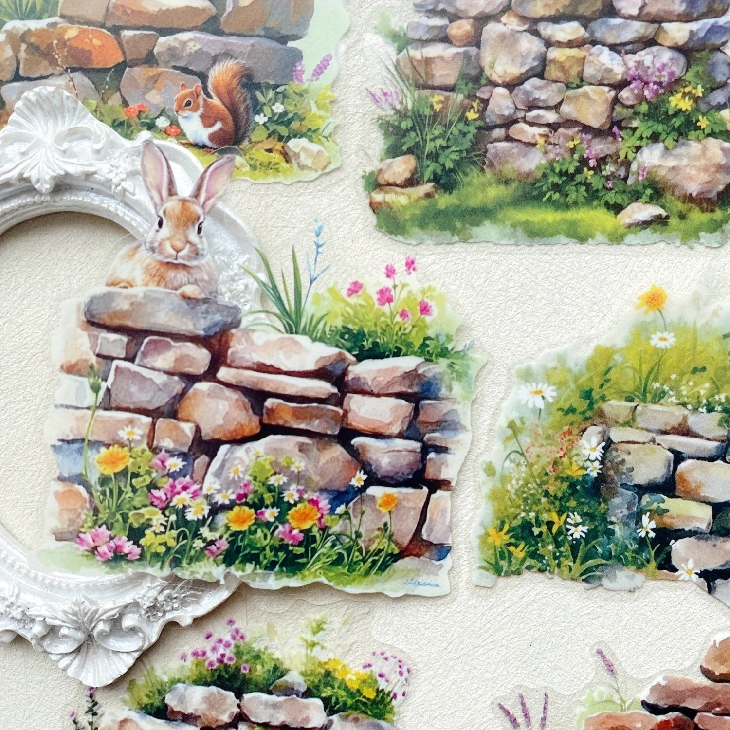 10pcs Plant Flowers Sticker PET Material Junk Journal Hand Account DIY Decoration Scrapbooking Photo Album Craft image 4
