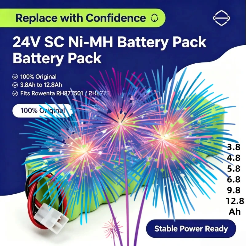 24V Ni‑MH 3800‑12000mAh Spare Battery Pack Suitable For Lpega RH8770 RH8771WS RH87501