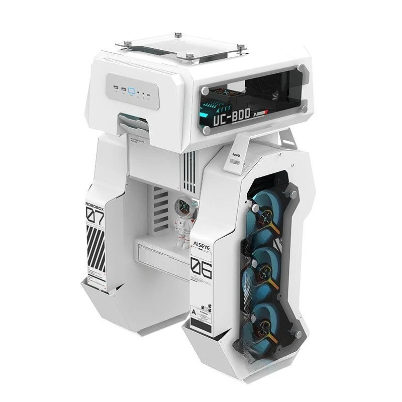 Taihao chassis, futuristic module panel, support 360 water cooling compatible M-ATX/ITX