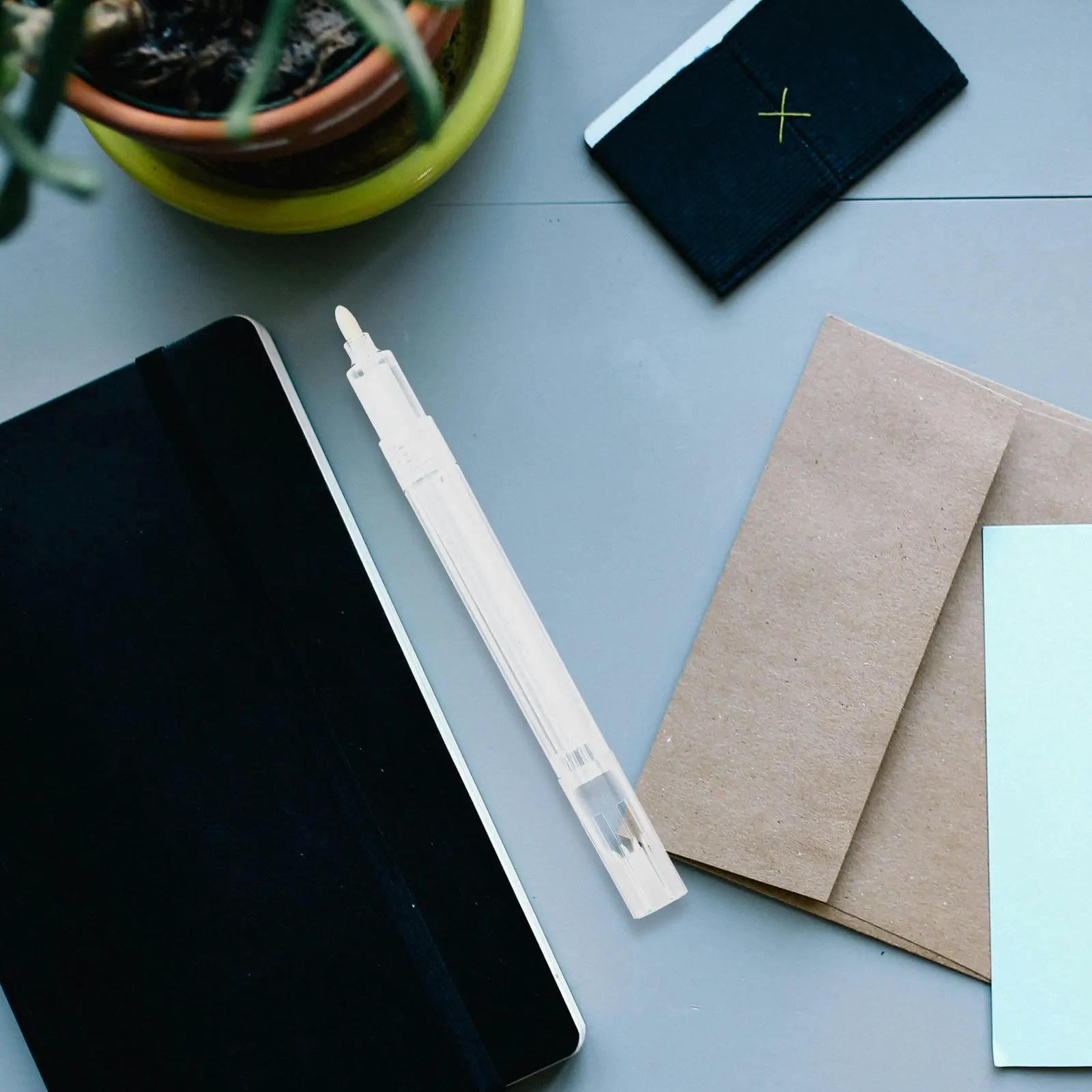 

10Pcs Refillable Empty Paint Marker Pens Acrylic Refillable Round Tip Pens for Oil Water Ink Drawing Crafts Fillable Paint Pen