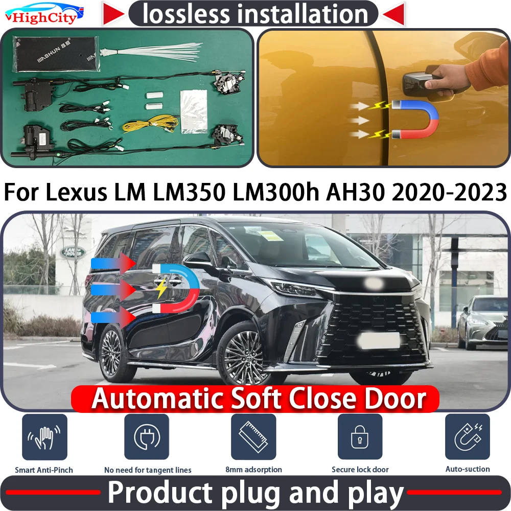 

HighCity Electric Closing Door Lock Actuator for Lexus LM LM350 LM300h AH30 2020-2023 Soft Close Power Latch System Auto Pull