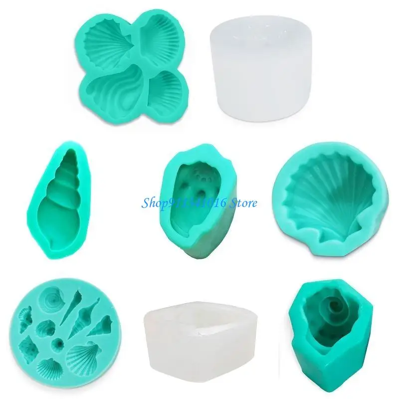  Marine Life Series Chocolate Moulds Fondant Mould Kitchen Baking Accessories Silicone Material Gift for DIY Baking Lover