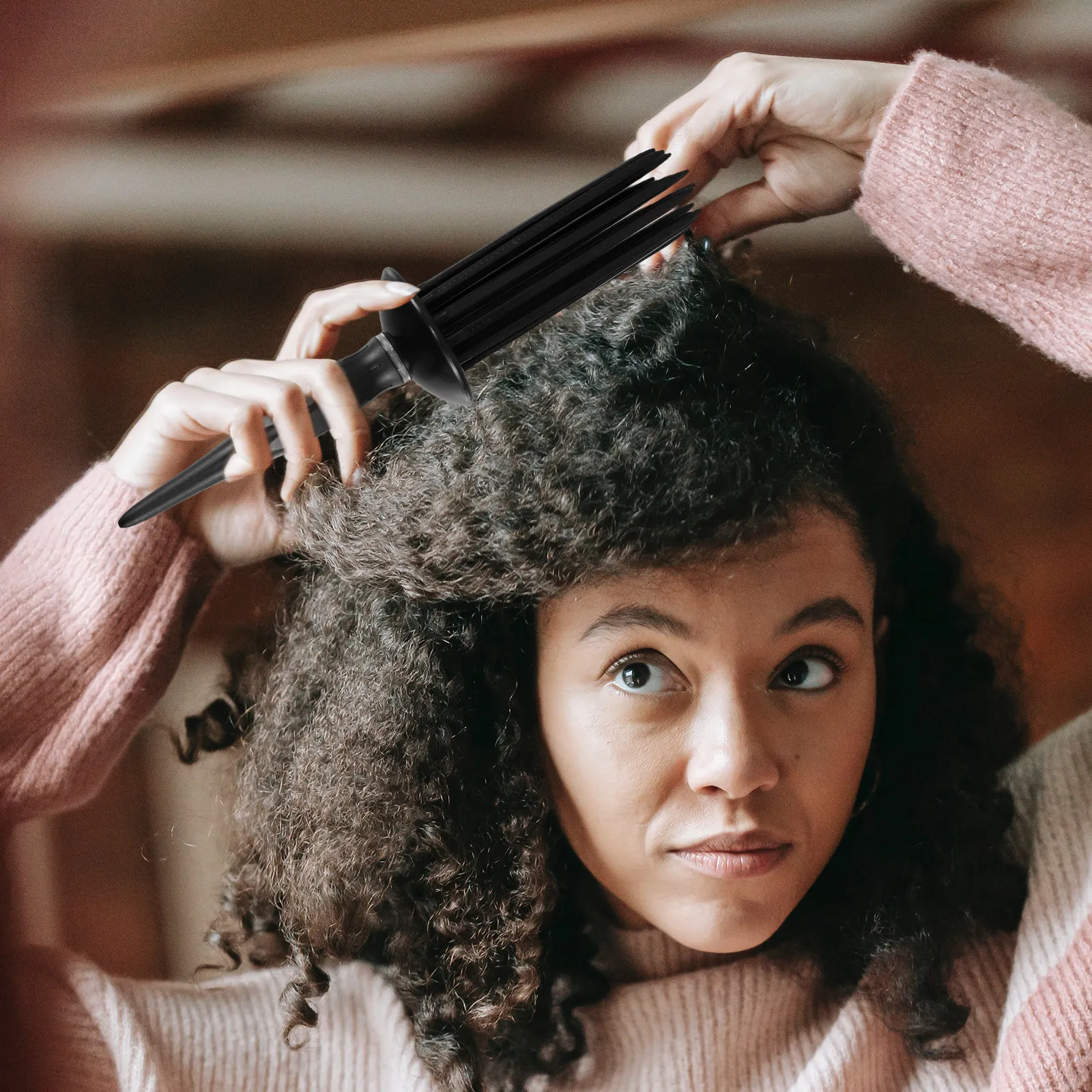 Professional Hair Styling Curl Shaping Comb for Voluminous Airy Curls Waves with Hair Dryer Or Curling Iron Anti Static