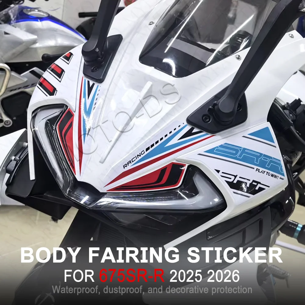 For CFmoto 675SR-R 675SRR 675 SR R 675SR Motorcycle Gas Fuel Oil Tank Pad Protector Stickers Knee Body Fairing Cover Decals