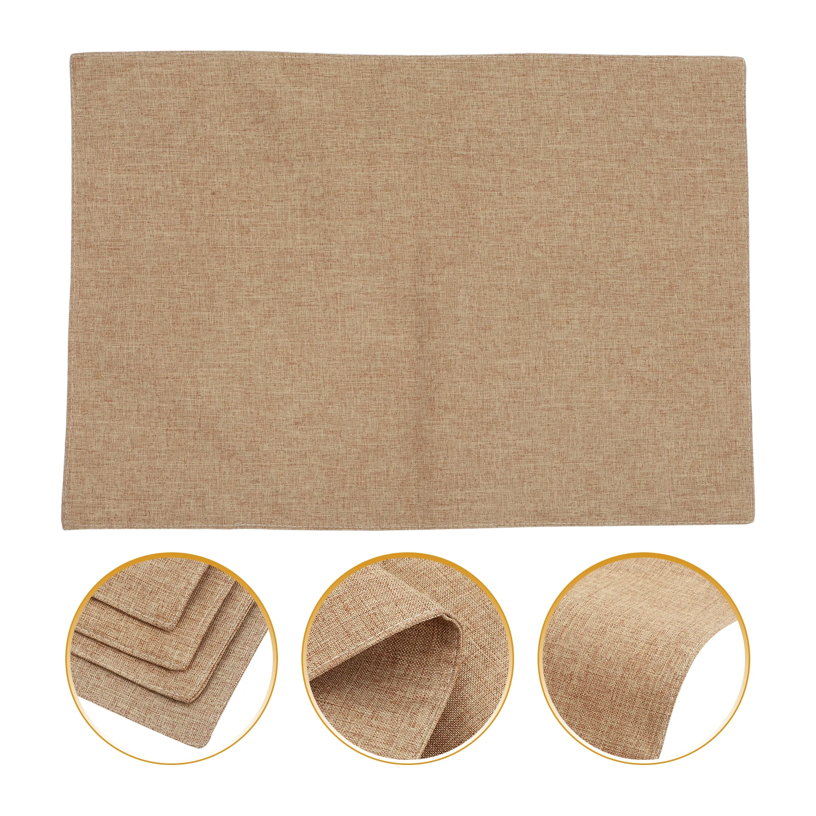 

4 Pcs Placemat Tablecloth Dinner Napkins Dining Mats Buffet Polyester Serviette