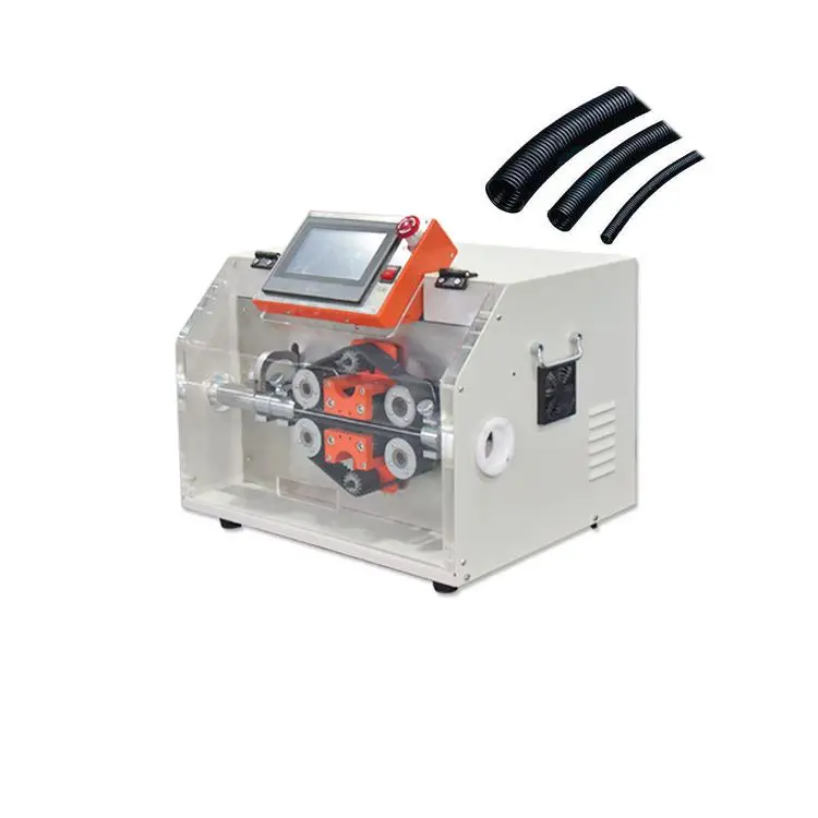 

Automatic Soft Corrugated Pipe Cutting Machine Car Automotive Wiring Harness Round Plastic protection Tube Cutting Machine