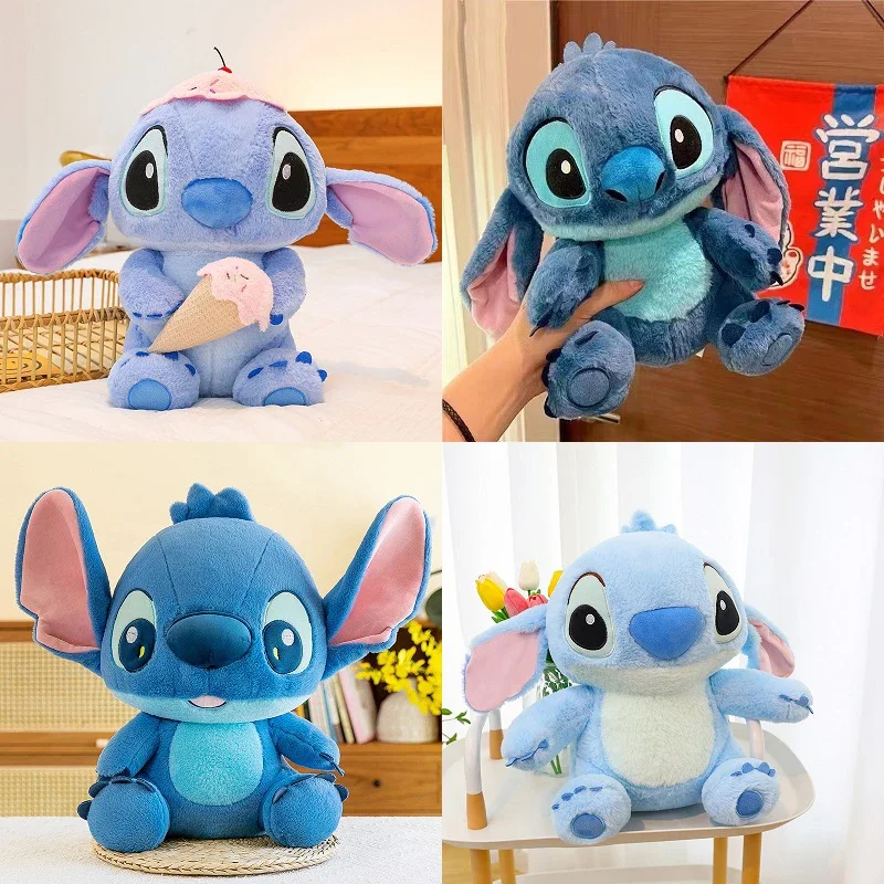 30cm New Disney Lilo & Stitch Sakura Doll Cartoon Pink Angel Plush Toy Cute Anime Soft Stuffed Kawaii Children\'s Birthday Gift