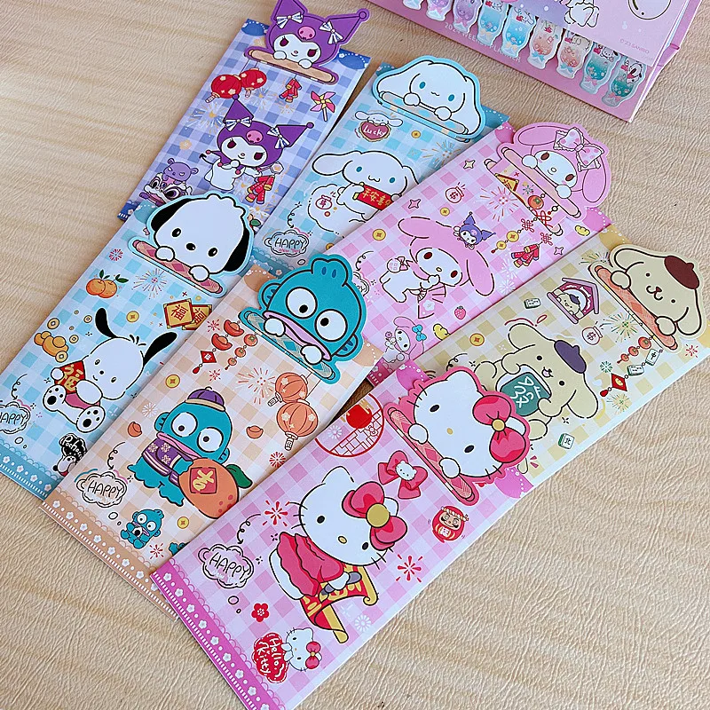 Kawaii New Year Sanrio Red Envelope Hello Kitty Cinnamoroll Kuromi Creative Hand Pulled Congratulation Red Packet Children Gift