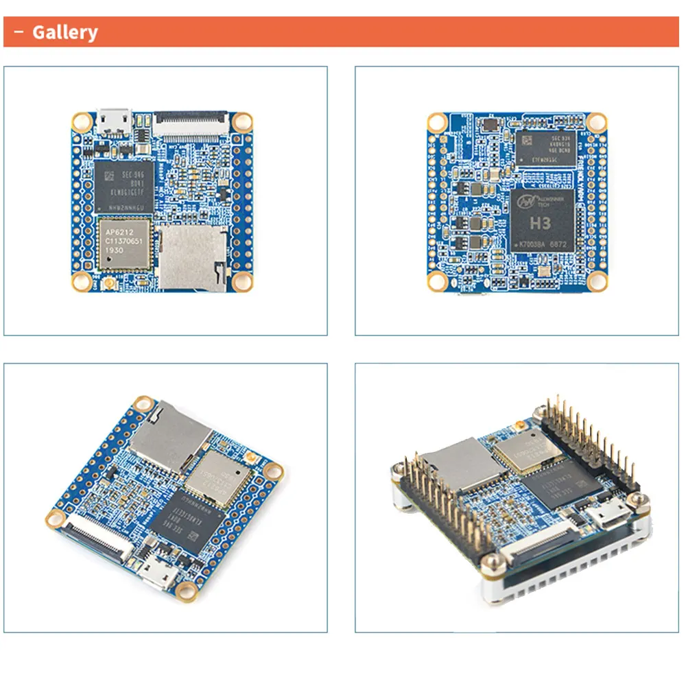 Imagem -05 - Nanopi Neo Air 512mb Ram Wifi e Bluetooth8gb 32gb Emmc Allwinner h3 Quad-core Cortex-a7 Ubuntucore Novo