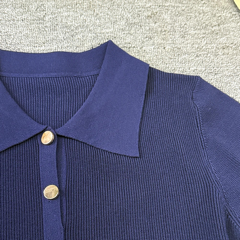 Neue frauen Gestrickte Maxi Kleid Herbst Winter Revers Langarm Vestidos Elegante Slim Fit Dame Pendeln Bodycon Langes Kleid