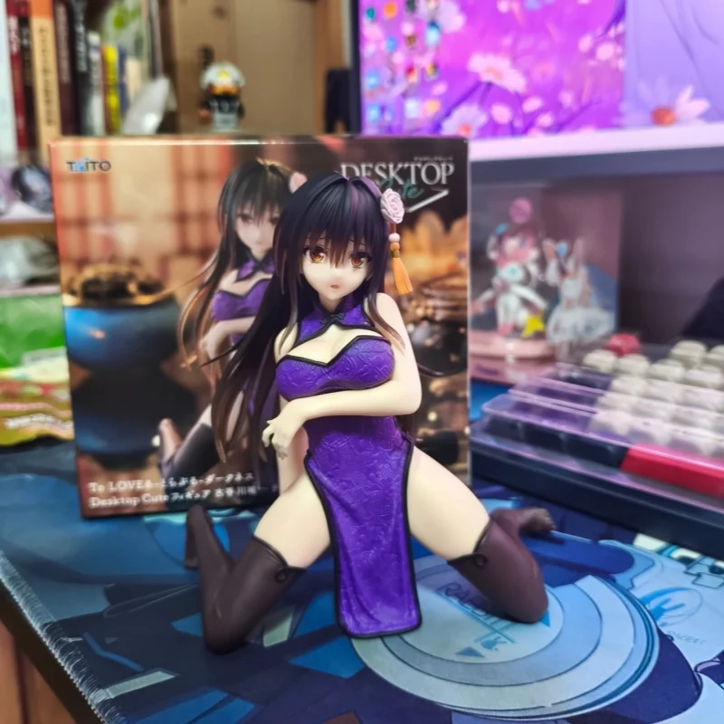 

New Original Taito Desktop Cut To Loveru Darkness Kotegawa Yui Chinese Dress Ver. 13cm Kawaii Anime Model Collectible Toys