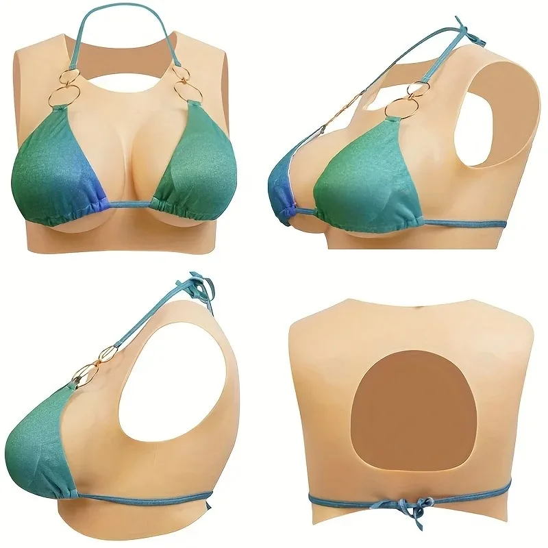 [ثدي من السيليكون ذو مظهر طبيعي] أشكال ثدي من السيليكون ذات مظهر طبيعي، مناسبة لما بعد الاستئصال، ملابس متقاطعة للأقراص المضغوطة